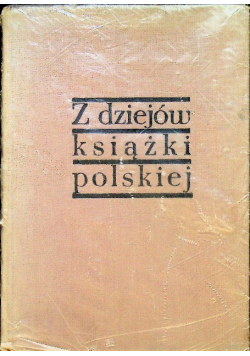 Z dziejów książki polskiej