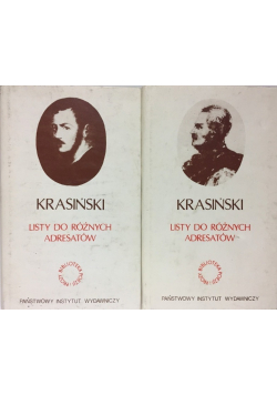 Krasiński Listy do różnych adresatów tom I i II