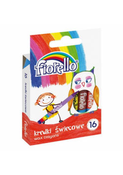 Kredki świecowe 16 kolorów FIORELLO