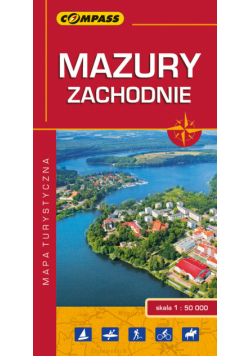 Mazury Zachodnie mapa turystyczna 1:50 000