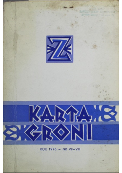 Karta Groni Nr VII VIII / 76