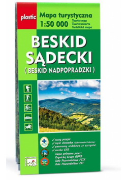 Mapa turystyczna Beskid Sądecki 1:50 000 WIT