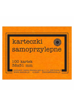 Karteczki samoprzylepne Fluo 38x51mm 100K pomar.