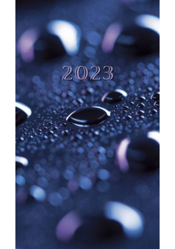 Kalendarz 2023 A6 tygodniowy soft kropelki