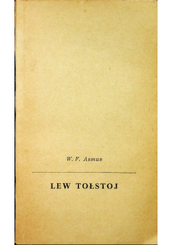 Lew Tołstoj