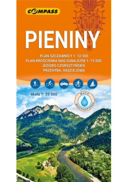 Mapa turystyczna - Pieniny 1:25 000 lam w.2023