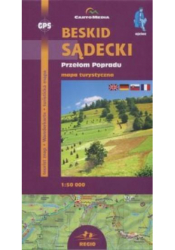 Beskid Sądecki Przełom Popradu mapa turystyczna