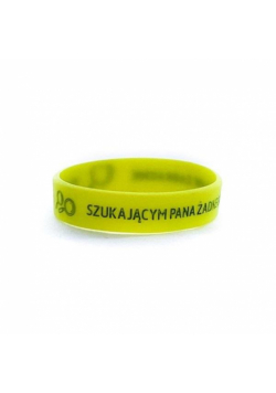 Opaska silikonowa dzieci - Szukającym - zielona