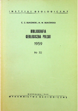 Bibliografia geologiczna Polski 1959