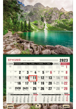 Kalendarz 2023 ścienny jednodzielny 3 XL Góry