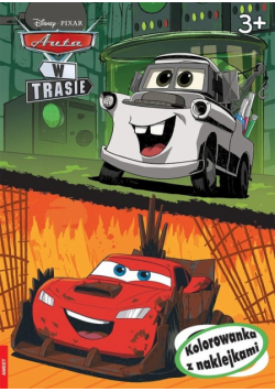 Disney Pixar Auta W Trasie Kolorowanka z naklejkami
