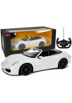 Auto R/C Porsche 911 Carrera S Rastar 1:12 białe