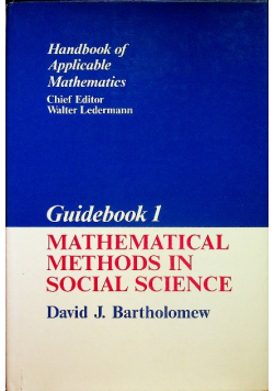 Mathematical methods social science
