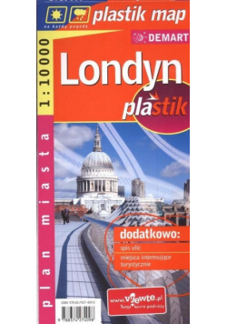Londyn - laminowany plan miasta 1:10 000