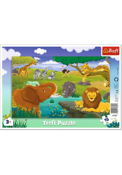 Puzzle ramkowe 15 Sawanna TREFL