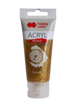 Brokat akrylowy 60ml złoty HAPPY COLOR