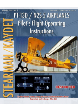 PT-13D / N2S-5 Airplanes Pilot's Flight Operating Instructions