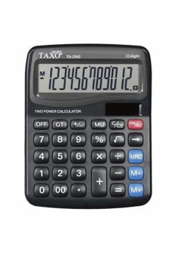 Kalkulator Taxo 12-pozycyjny TG-2562 czarny