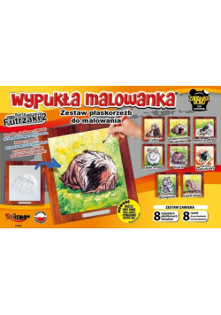 Wypukła malowanka - Futrzaki S2 Zestaw 8 wzorów