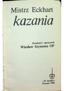 Eckhart Kazania