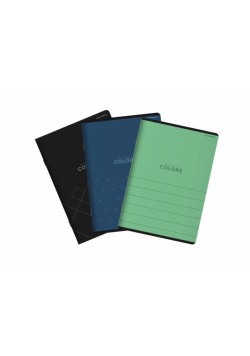 Zeszyt A5/96K kratka Colors mix (5szt)