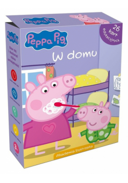 Świnka Peppa W domu Karty edukacyjne w pudełku