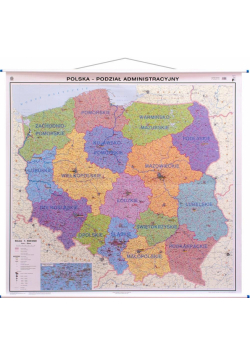 Mapa - Polska. Podział administracyjny 1:500 000