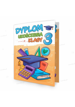 Dyplom składany A4 ukończenia 3 kl - Biret 5szt