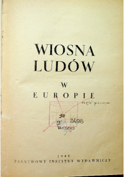 Wiosna ludów w Europie, 1949 r.
