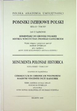 Pomniki Dziejowe Polski Seria II Tom XIV