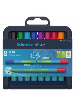 Długopis Link-it Slider XB stojak 8 kolorów