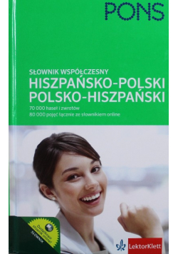 Słownik współczesny hiszpańsko - polski polsko - hiszpański