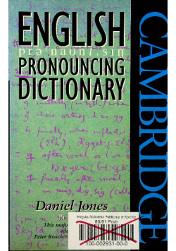 English pronouncing dictionary