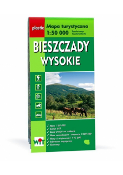 Mapa turystyczna Bieszczady Wysokie 1:50 000 WiT