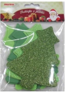 Naklejki z pianki brokatowe Chonki 8szt