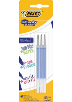 Wkłady do długopisów zmazywalnych (3szt) BIC