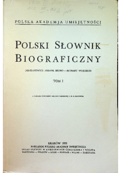 Polski słownik biograficzny Tom 1 reprint z 1935 r.