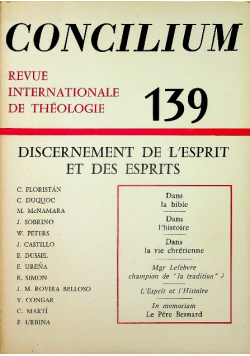 Concilium 139 Discernement De L ' Esprit Et Des Esprits