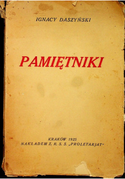 Pamiętniki 1925 r.
