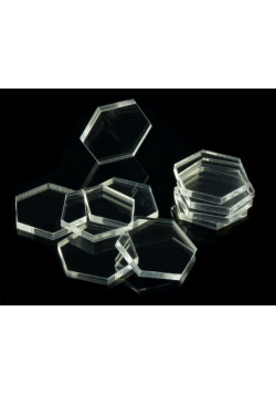 Podstawki pod figurki hex 25x2mm 10szt