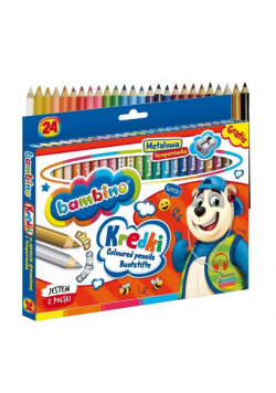 Kredki ołówkowe 24 kolory BAMBINO