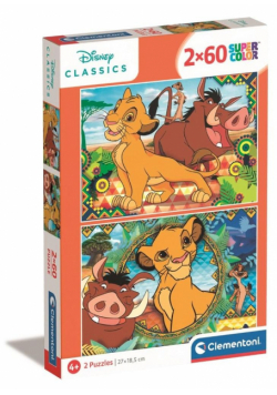 Puzzle 2x60 Król Lew