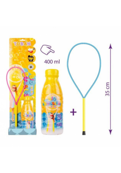 Obręcz do baniek mydlanych + płyn 400ml TUBAN