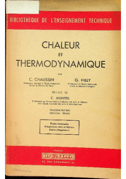 Chaleur Et Thermodynamique