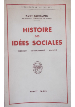 Histoire des idees Sociales