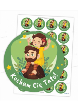 Naklejki kocham Cię tato!
