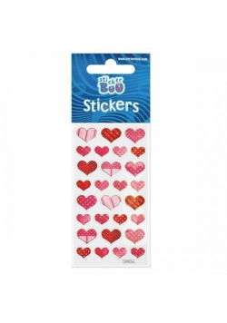 Naklejki Sticker BOO silver Serca 2 mix