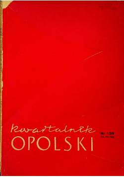 Kwartalnik opolski nr 2 / 29