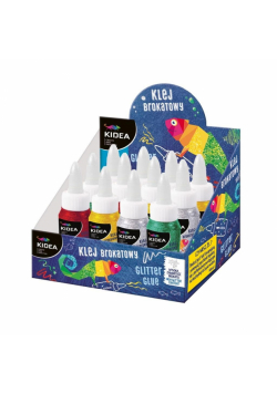 Klej brokatowy 50ml (12szt) KIDEA