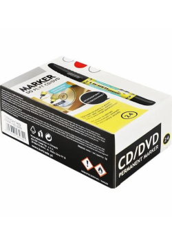 Marker CD dwustronny CM-051 czerwony (24szt) GRAND